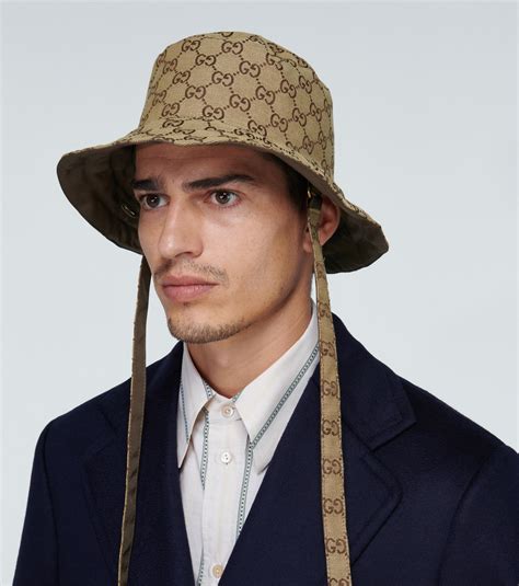 bucket hat mens gucci|Gucci hat men's price.